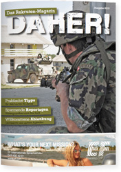 Titelblatt Daher! - Rekruten-Magazin